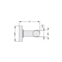 MEDIDAS IDEAL STANDARD IOM PERCHA DOBLE